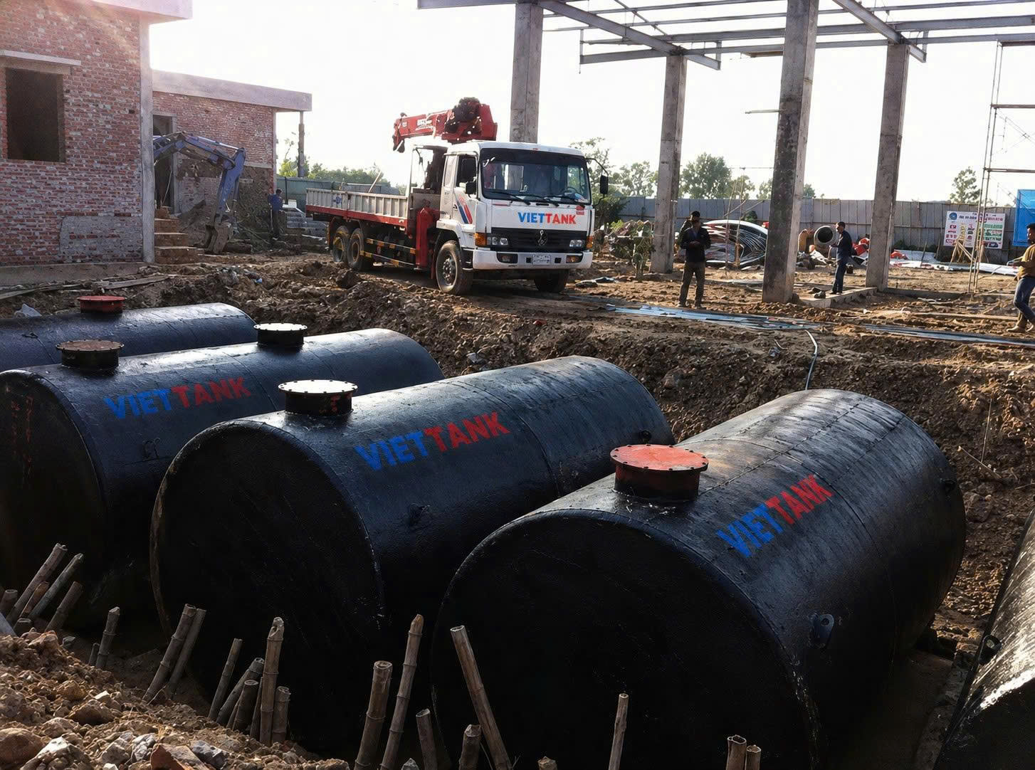 15m³ Underground Fuel Storage Tank Installation for Tam Duong Petrol Station